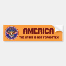 America Spirit Is Not Forgotten Please See Notes Bumper Sticker