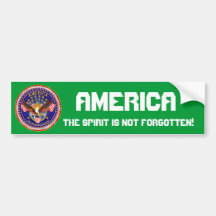 America Spirit Is Not Forgotten Please See Notes Bumper Sticker