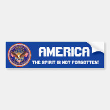 America Spirit Is Not Forgotten Please See Notes Bumper Sticker