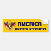 America Spirit Is Not Forgotten Please See Notes Bumper Sticker