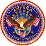 America Spirit Is Not Forgotten  Sculpture Magnet Photo Cutout