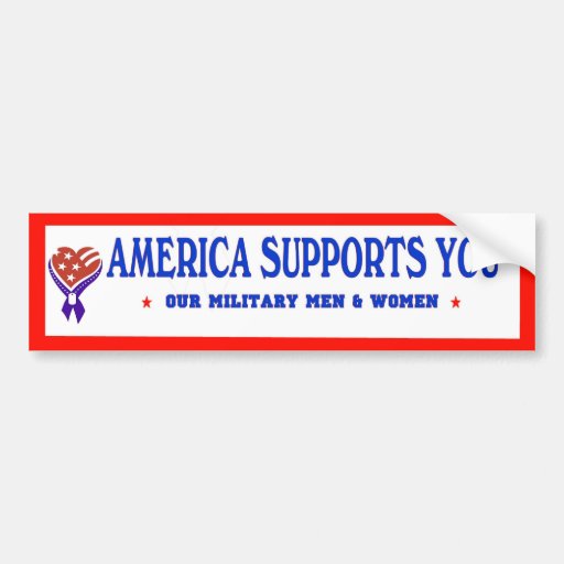 America Supports You BUMPER Bumper Sticker