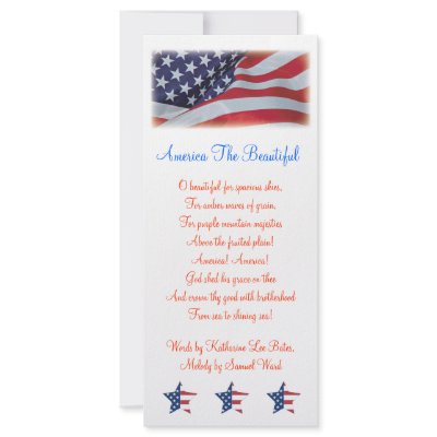 AMERICA THE BEAUTIFUL BOOKMARKS TEMPLATE RACK CARD TEMPLATE by Dmargie1029
