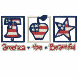 America the Beautiful embroidered shirts