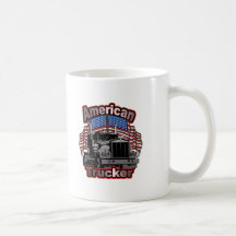 America Trucker Coffee Mugs