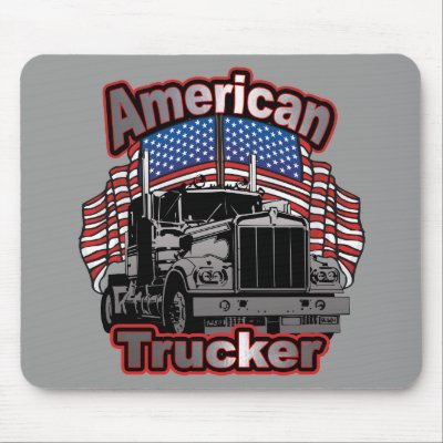 America Trucker Mouse Mats by truckershirts