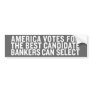 America Votes Bankers Select Bumper Sticker