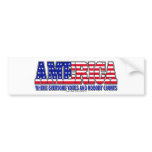 America Votes bumper stickers