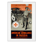 American ambulance in Russia Greeting Cards