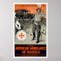 American ambulance in Russia posters