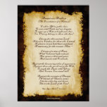 American Anthem Patriotic Original Poem Posters