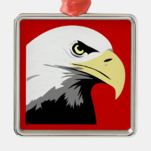 American Bald Eagle Patriotic Christmas Ornament