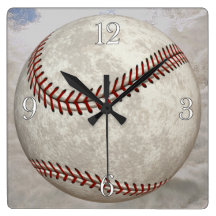 American Baseball Ball Sports-lover's Clock