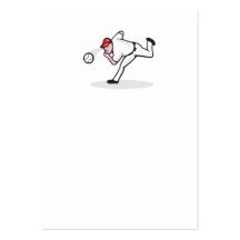 American Baseball Player Pitcher Business Card Template