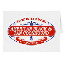 American Black And Tan Coonhound Card