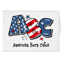 American Born Cutie Card