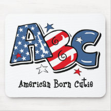 American Born Cutie Mouse Mat