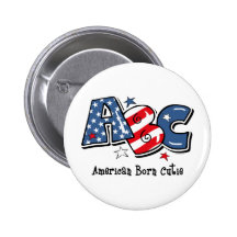American Born Cutie Pin