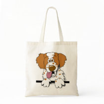 American Brittany Spaniel Cute Cartoon Dog Bag