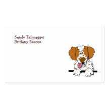 American Brittany Spaniel Cute Cartoon Dog Business Card