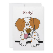 American Brittany Spaniel Cute Cartoon Dog