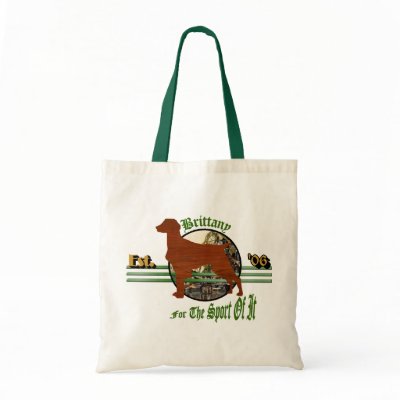 American Brittany Spaniel Gifts Tote Bags by DogsByDezign