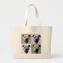 American bulldog 2 canvas bag
