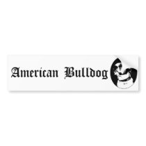 American bulldog bumpersticker bumper stickers