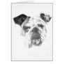 American Bulldog Greyscale Greeting Cards