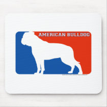 American Bulldog Major League Dog Mousepad