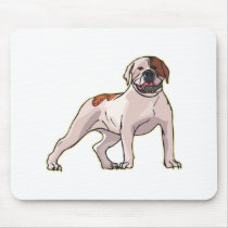 American Bulldog Mouse Pads
