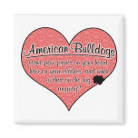 American Bulldog Paw Prints Dog Humour Magnet