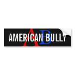 American Bully Breed Monogram Bumper Stickers