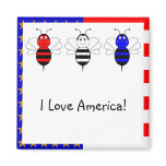American Bumble Bees Customisable Magnet