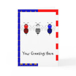 American Bumble Bees Greeting Card