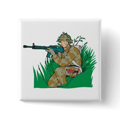 American Bushman Button by Violentville