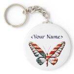 American Butterfly Keychain