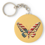 American Butterfly Keychain