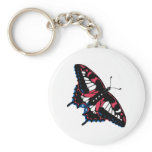 American Butterfly Keychain