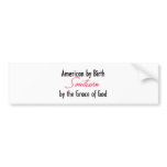 American by Birth, Southern by the Grace of God bumper stickers