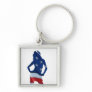 American cheerleader on any colour key chain