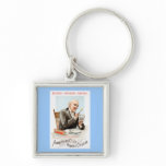 American Cheese Vintage Food Ad Art Key Chain