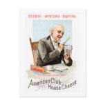 American Cheese Vintage Food Ad Art Postcard