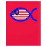 American Christian Fish Symbol Flag Custom Flyer