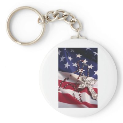 American Christian Keychains by christian__tshirts