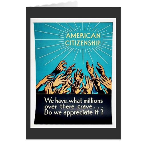 Citizenship Cards, Citizenship Greeting Cards, Citizenship Greetings