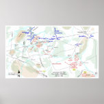 American Civil War First Battle of Bull Run Map Print