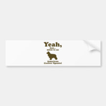 American Cocker Spaniel Bumper Stickers