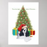 American Cocker Spaniel Christmas Posters
