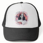 American Cocker Spaniel Flag Trucker Hat